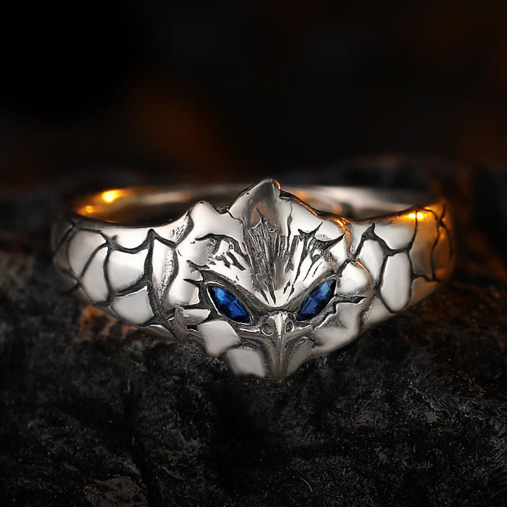 FREE Today: Retro Blue Eye Owl Adjustable Ring