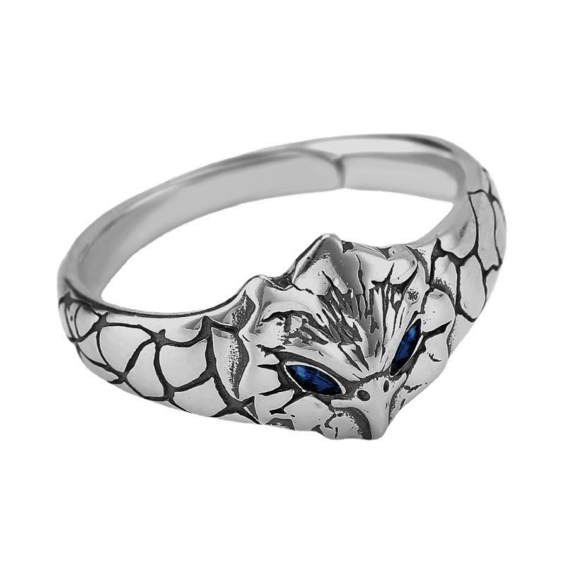 FREE Today: Retro Blue Eye Owl Adjustable Ring