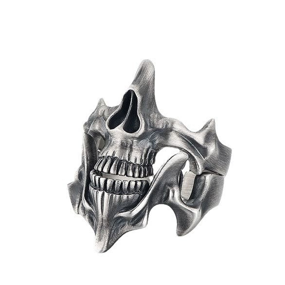 WorldNorse 2 Pcs Skull Mask Design Ring Set