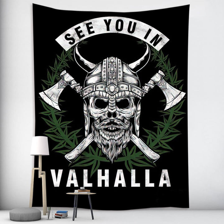 WorldNorse Viking Wolves Rune Tapestry - image 15