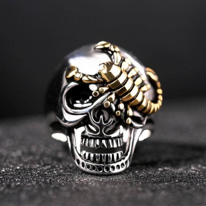 FREE Today: Stainless Steel Scorpion Skull Ring