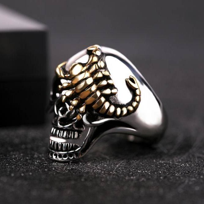 FREE Today: Stainless Steel Scorpion Skull Ring