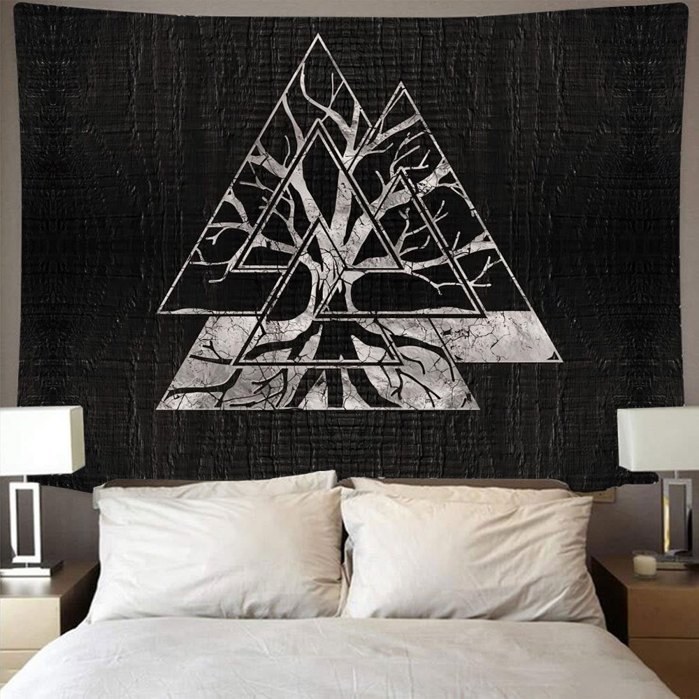 WorldNorse Viking Valknut Raven Tapestry