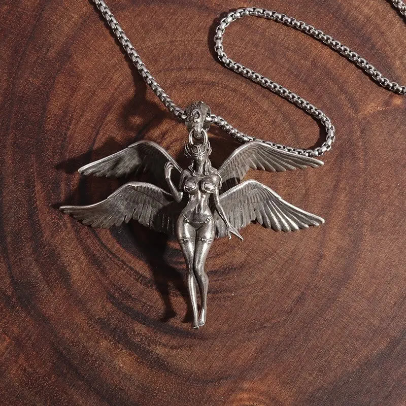 FREE Today: Four-winged Angel Pendant Necklace