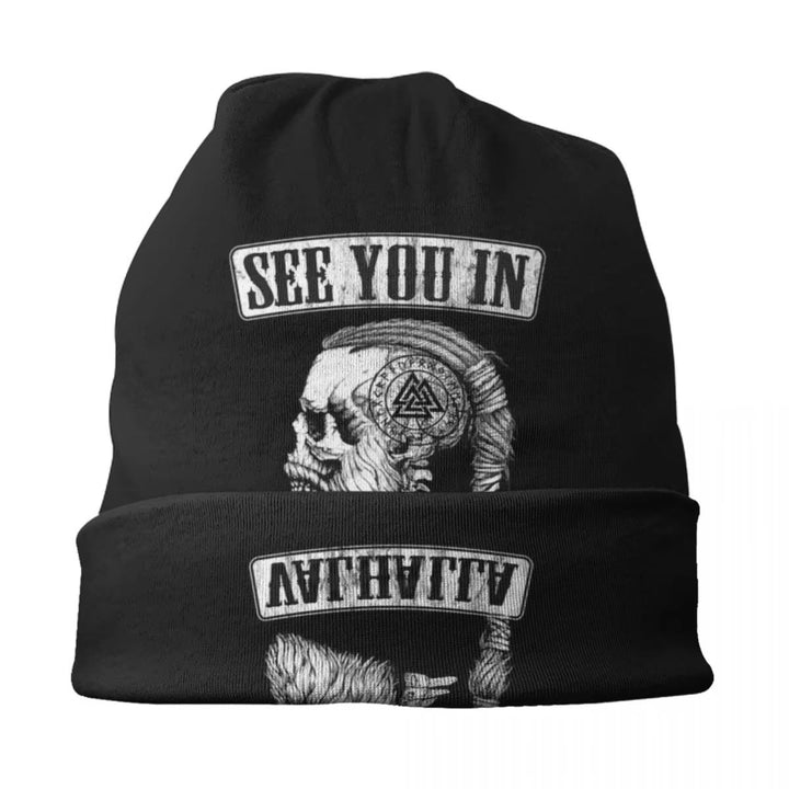 WorldNorse Valknut Valhalla Skull Beanie