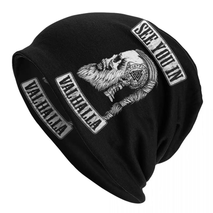 WorldNorse Valknut Valhalla Skull Beanie