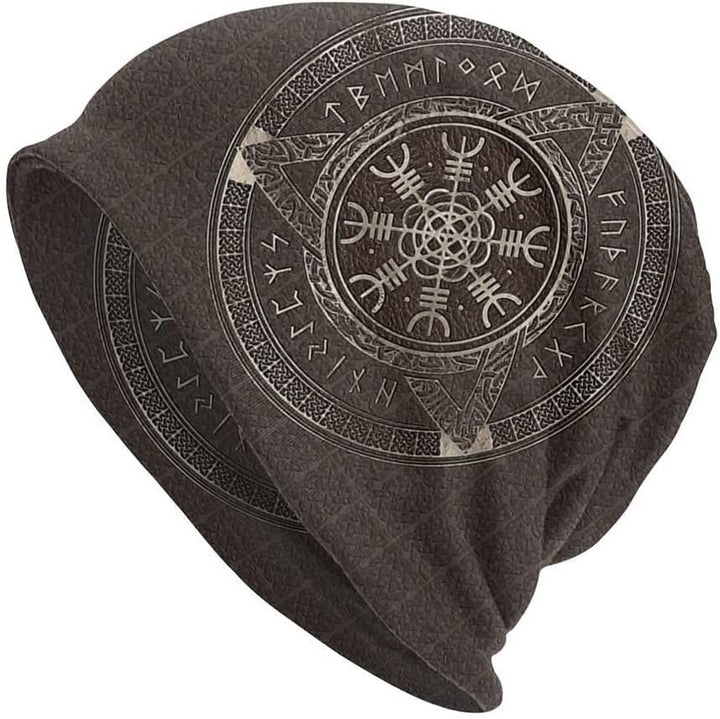 WorldNorse Viking Rune Aegishjalmur Beanie