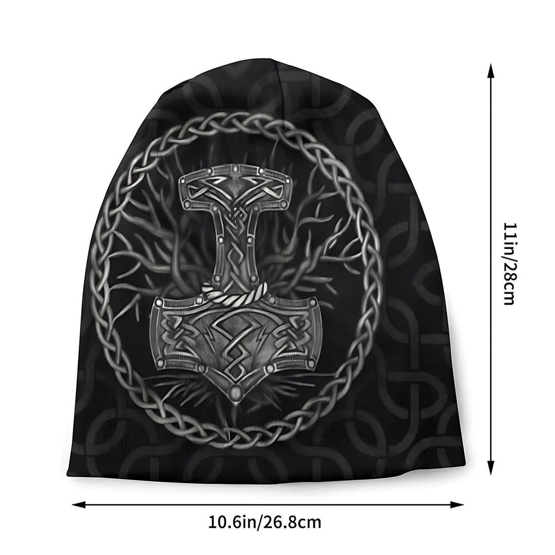 WorldNorse Mjolnir Celtic Knot Beanie