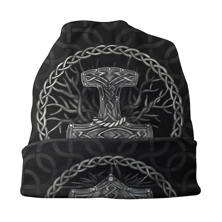 WorldNorse Mjolnir Celtic Knot Beanie