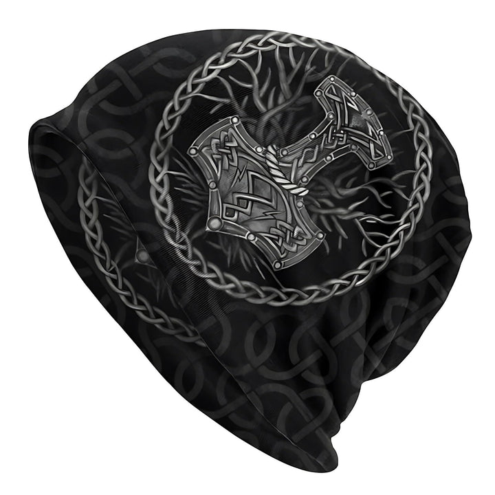 WorldNorse Mjolnir Celtic Knot Beanie