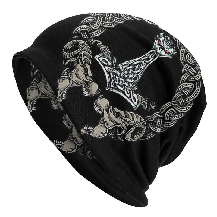 WorldNorse Intricate Mjolnir Celtic Knot Beanie