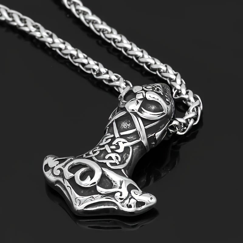 FREE Today: Berserker Mjolnir Odin Thors Hammer Necklace