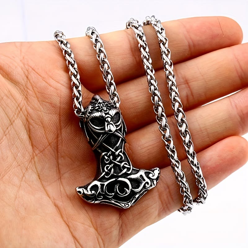 FREE Today: Berserker Mjolnir Odin Thors Hammer Necklace