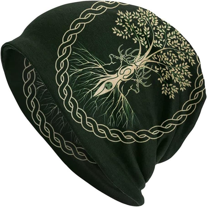 WorldNorse Tree Of Life Deer Beanie