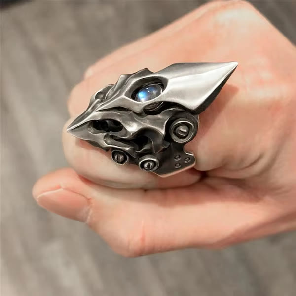 FREE Today: Silver Geek Mechanical Mecha Ring