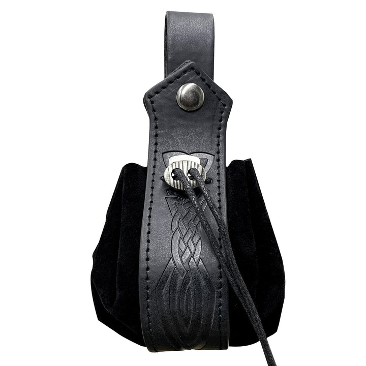 FREE Today: Viking Leather Vegvisir and Dragon Pouch Bag - Sword Knot - Black - image 27