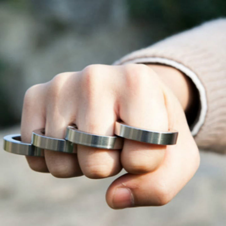 FREE Today: Rotatable Folding Stainless Steel Defense Ring