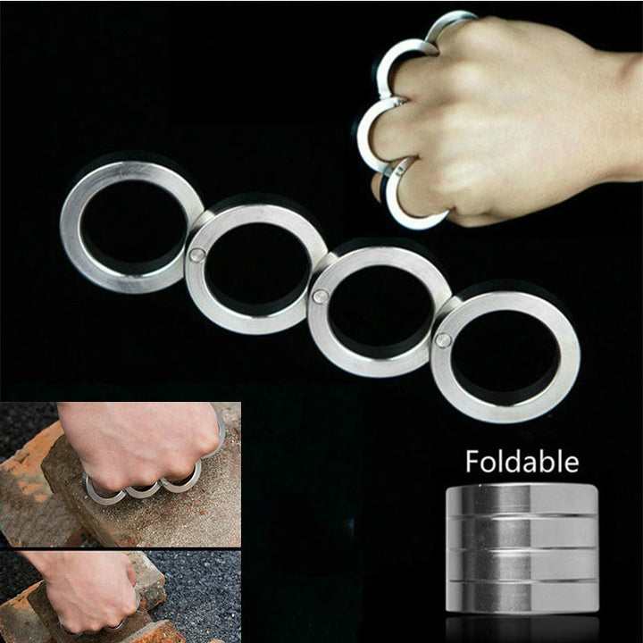 FREE Today: Rotatable Folding Stainless Steel Defense Ring