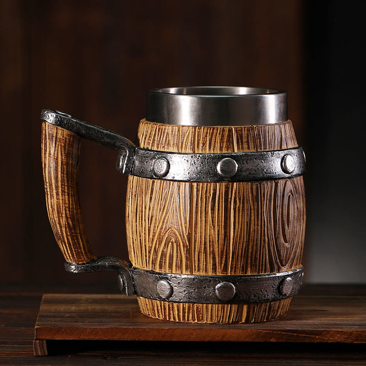 WorldNorse Resin Wooden Beer Mug