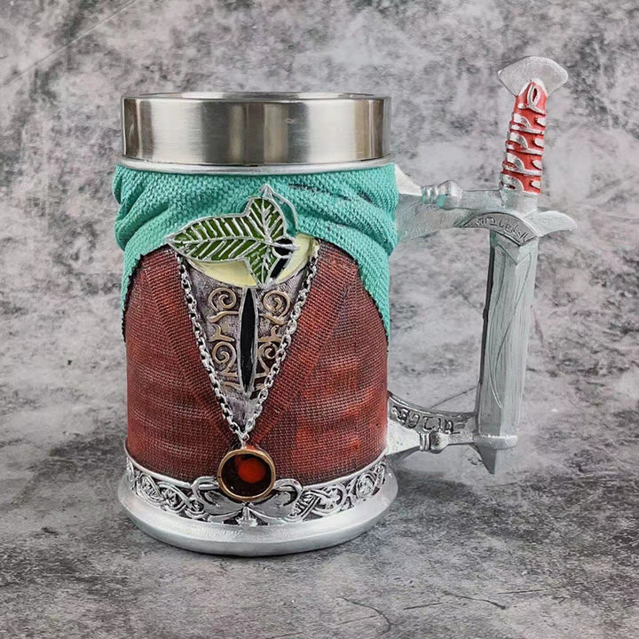 WorldNorse Medieval Sword Sculpted Mug