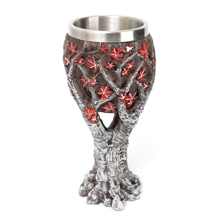 WorldNorse Weirwood Yggdrasil Skull Goblet