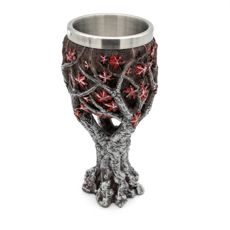 WorldNorse Weirwood Yggdrasil Skull Goblet