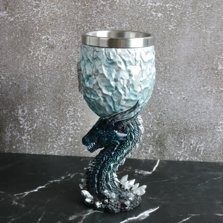 WorldNorse Blue Dragon Wine Glass Goblet