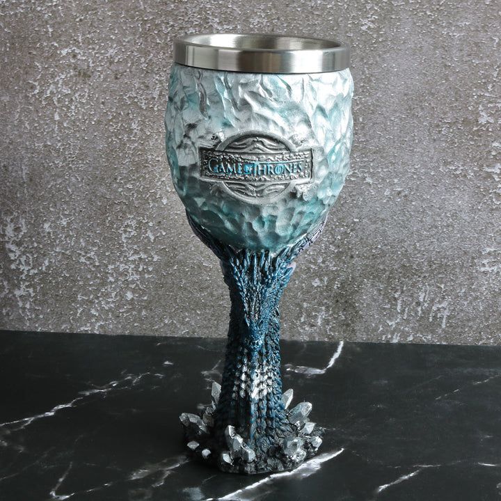 WorldNorse Blue Dragon Wine Glass Goblet