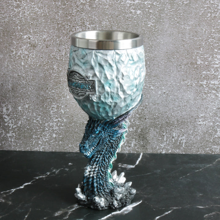 WorldNorse Blue Dragon Wine Glass Goblet