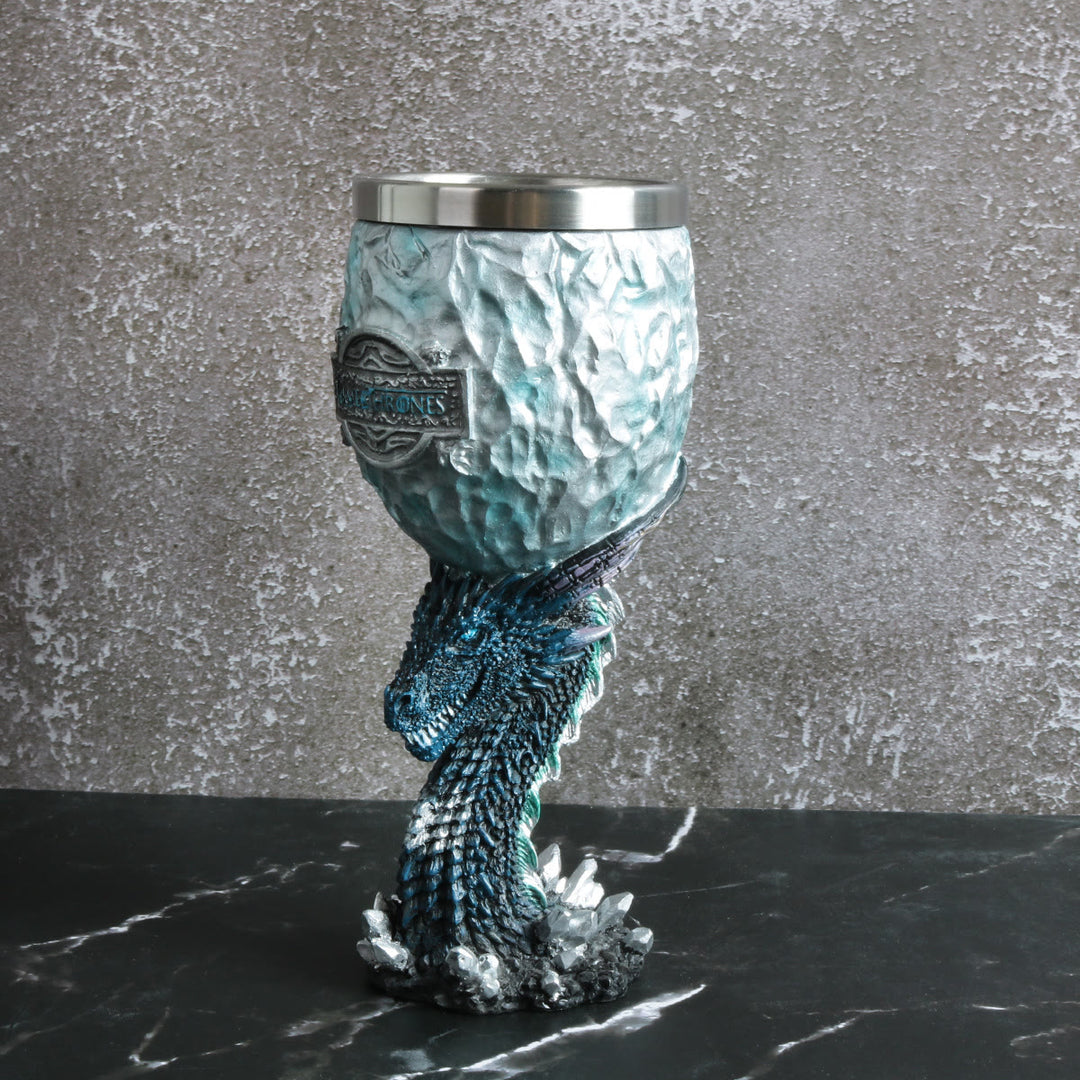 WorldNorse Blue Dragon Wine Glass Goblet