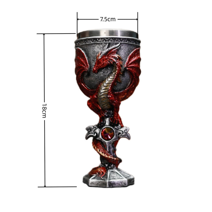 WorldNorse Norse Fly Dragon Sword Goblet