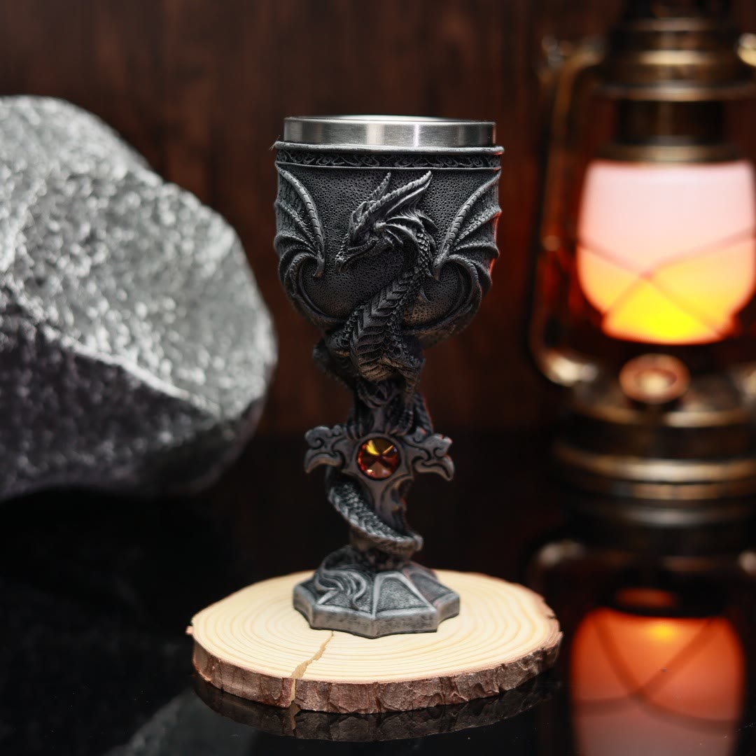 WorldNorse Norse Fly Dragon Sword Goblet