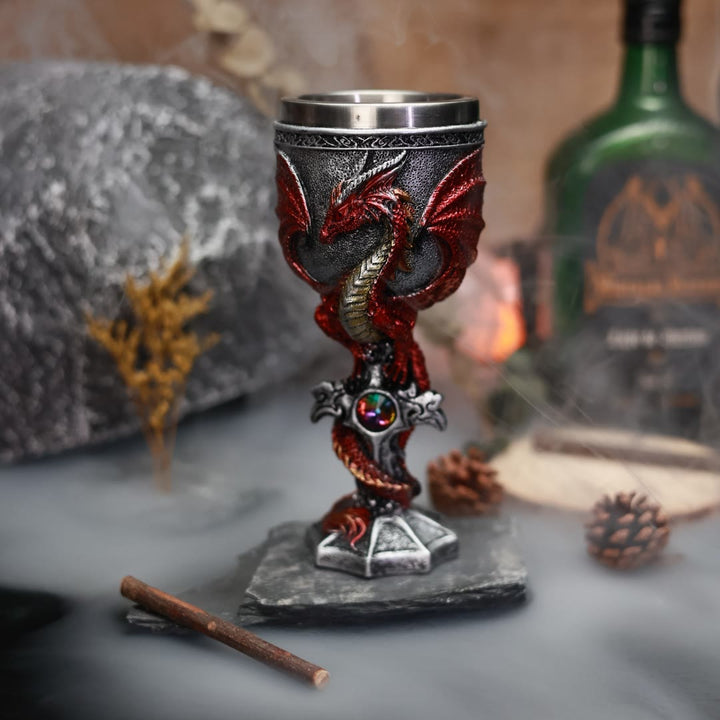 WorldNorse Norse Fly Dragon Sword Goblet