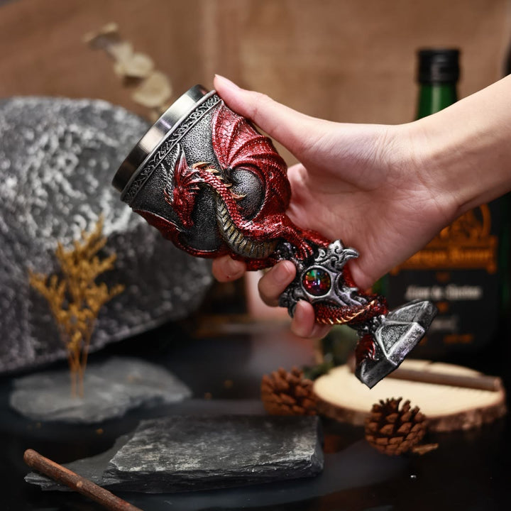 WorldNorse Norse Fly Dragon Sword Goblet