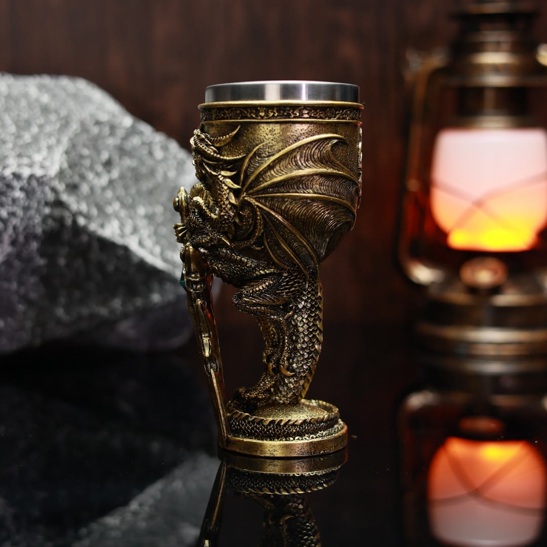 WorldNorse Flying Dragon Sword Goblet