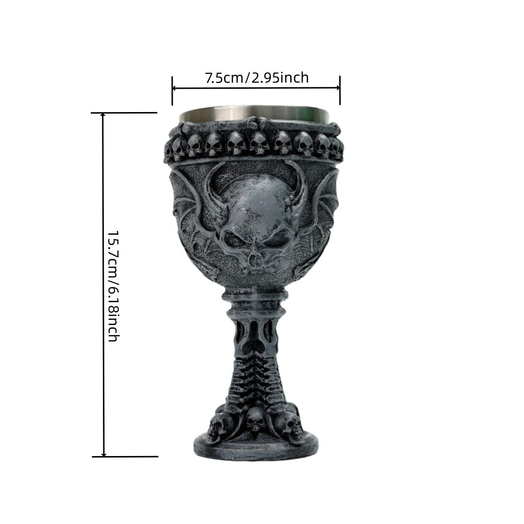 WorldNorse Devil Bat Skull Goblet