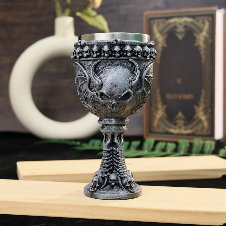 WorldNorse Devil Bat Skull Goblet