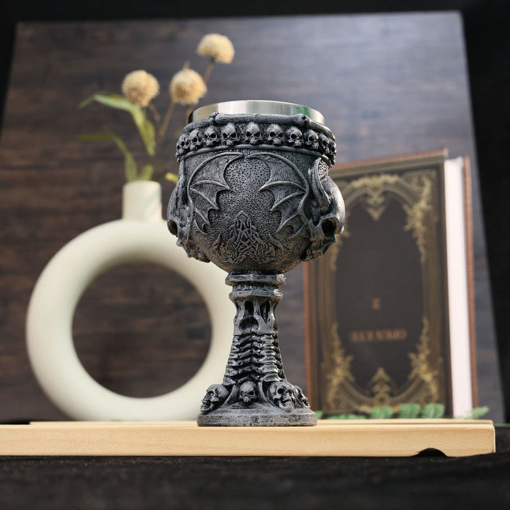 WorldNorse Devil Bat Skull Goblet