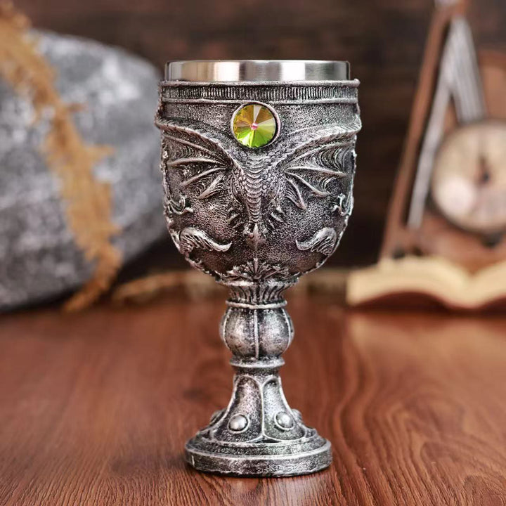 WorldNorse Longhorn Evil Dragon Goblet