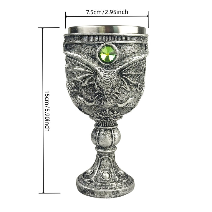 WorldNorse Longhorn Evil Dragon Goblet