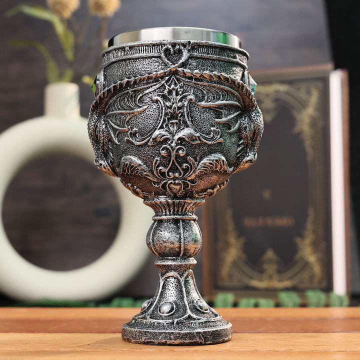 WorldNorse Longhorn Evil Dragon Goblet