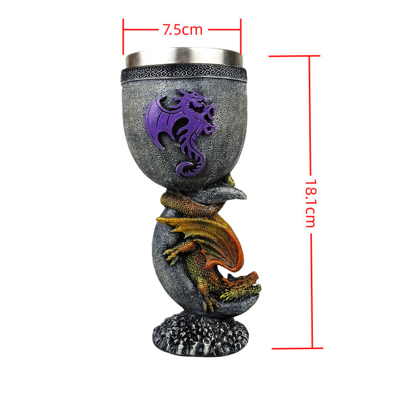 WorldNorse Lazy Dragon Lying Moon Goblet