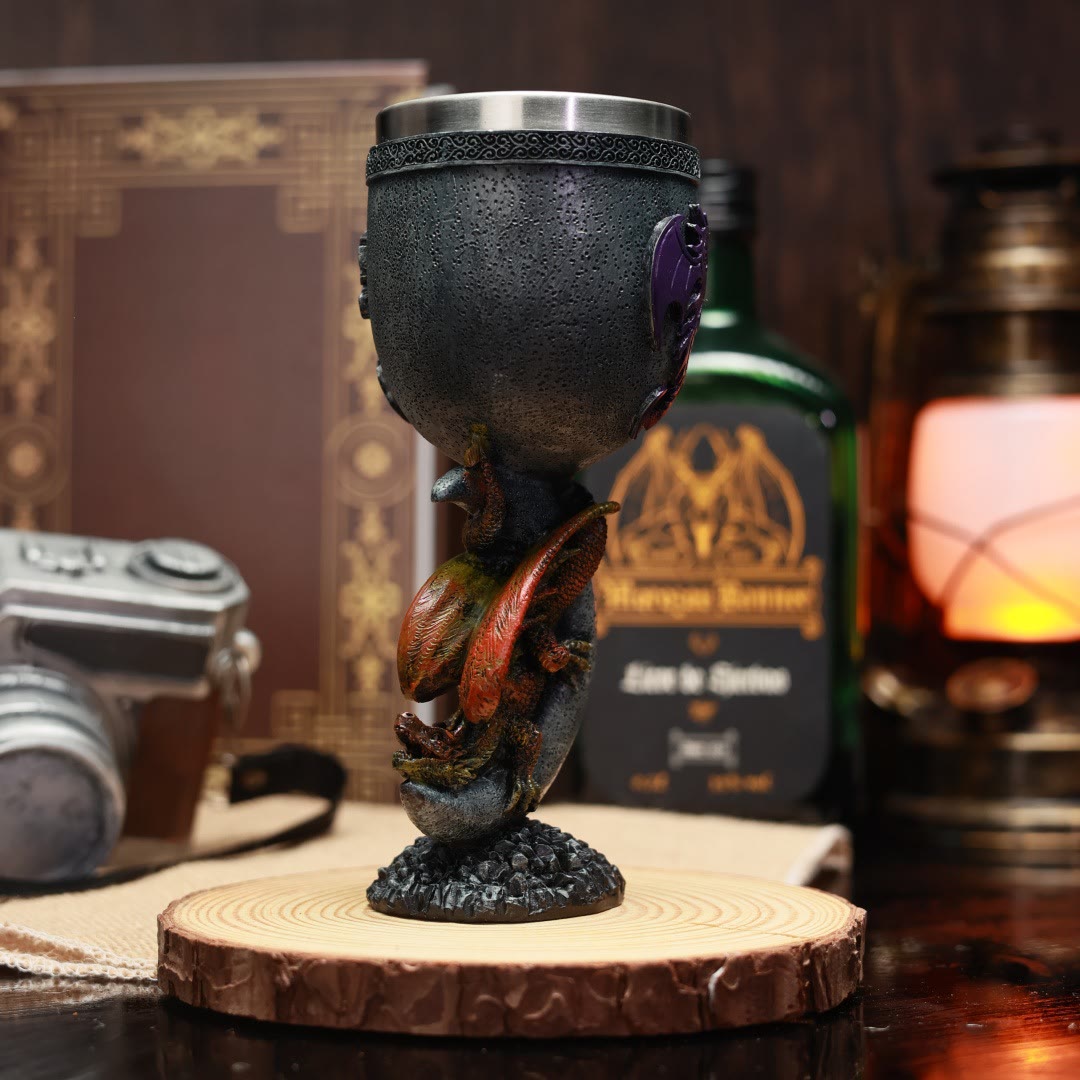 WorldNorse Lazy Dragon Lying Moon Goblet