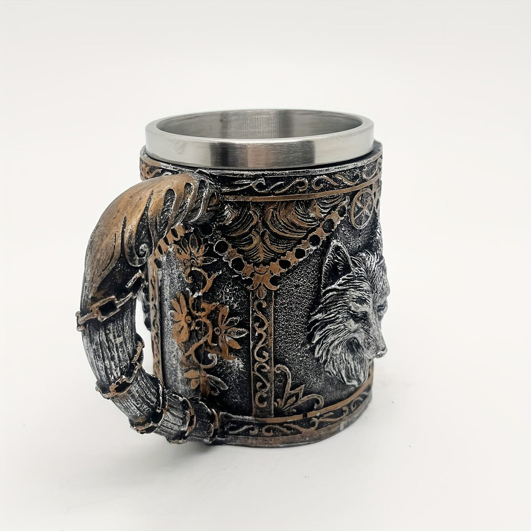 WorldNorse Norse Viking Wolf Head Mug