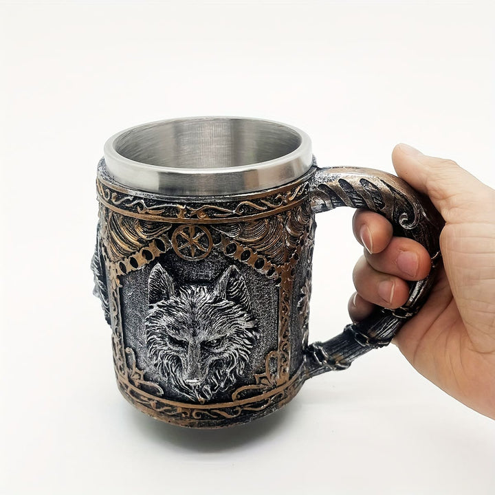 WorldNorse Norse Viking Wolf Head Mug