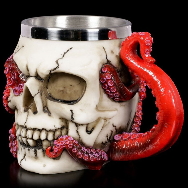 WorldNorse Steampunk Octopus Skull Mug / Goblet