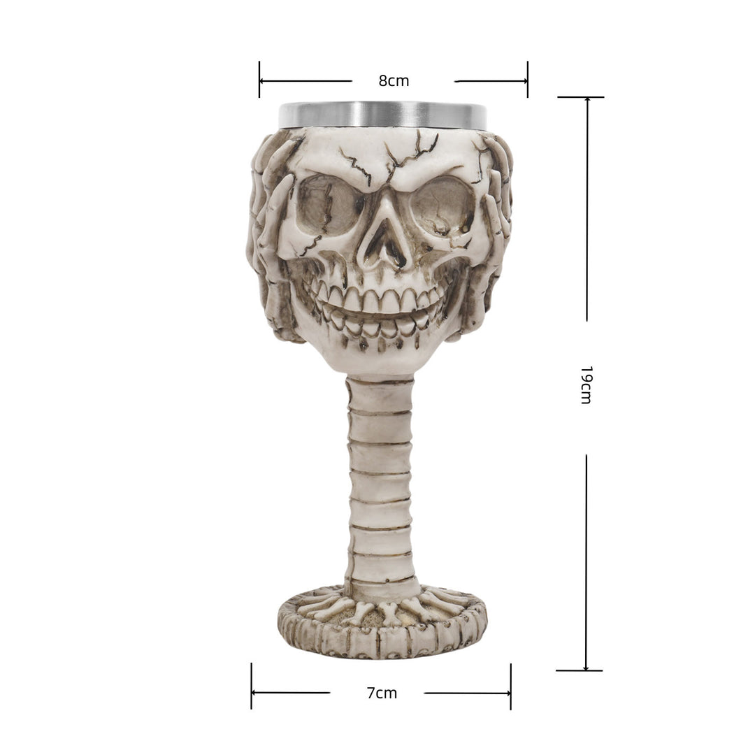 WorldNorse Skull Emoticons Mug / Goblet