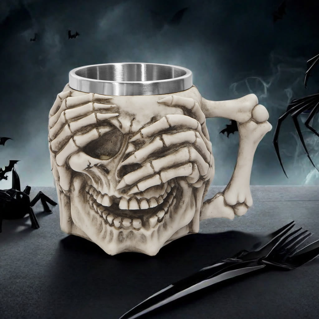 WorldNorse Skull Emoticons Mug / Goblet