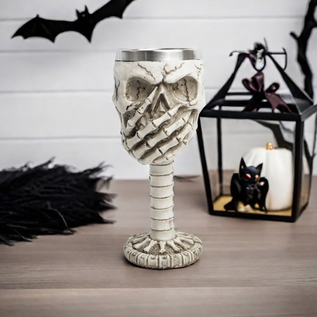 WorldNorse Skull Emoticons Mug / Goblet