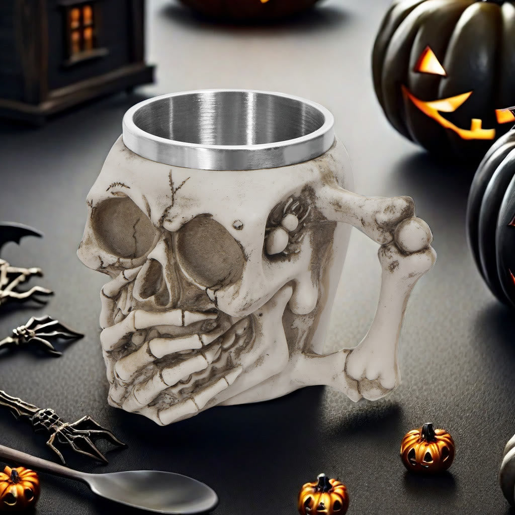 WorldNorse Skull Emoticons Mug / Goblet